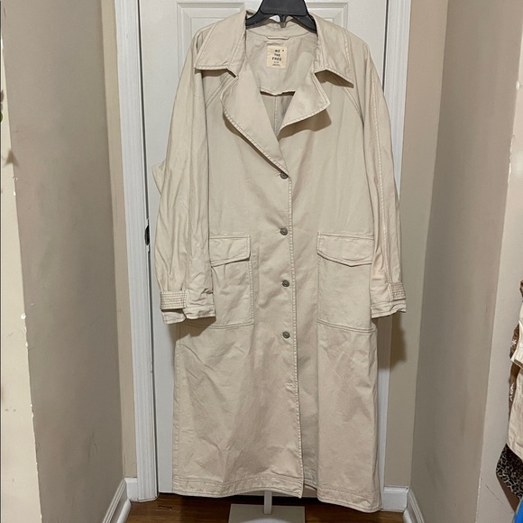 Free People We the Free Perry washed trench coat in oak - Picture 5 of 9